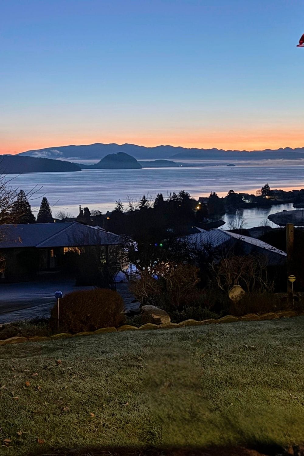 Sunrise view over the water on a 3-day Whidbey Island itinerary