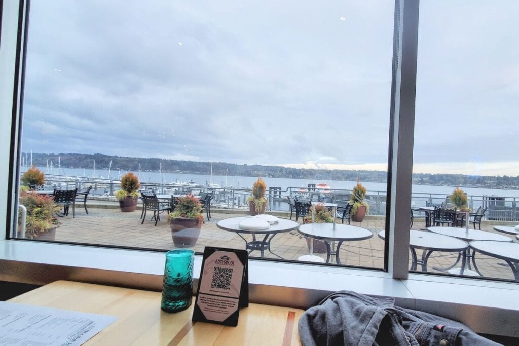 Waterfront Dining at Anthony's at Sinclair Inlet in Bremerton, Washington