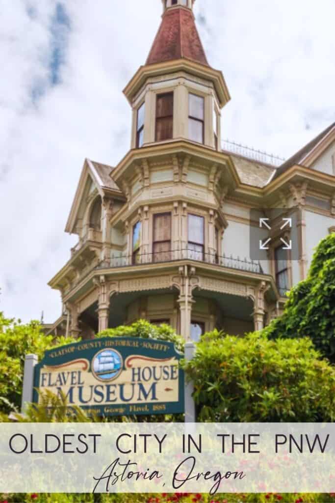 The Flavel House Museum in Astoria, Oregon. The oldest city in the Pacific Northwest