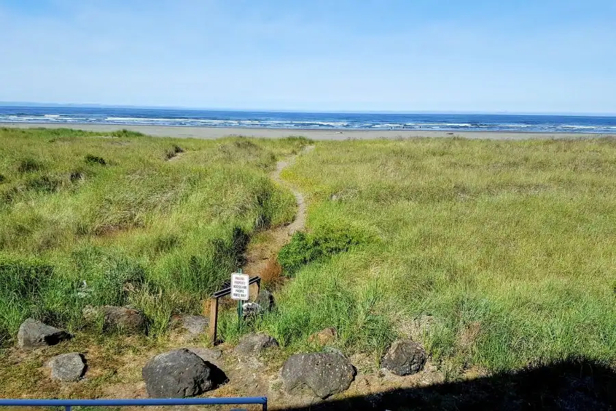 Beach access path through dunes in Moclips Washington
